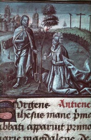 Stundenbuch aus Amboise — Noli me tangere, Folio 90verso