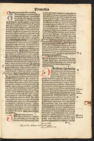 Incipit liber proverbiorum.
