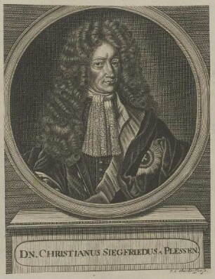 Bildnis des Christianus Siegfriedus a Plessen