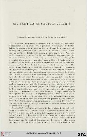 Mouvement des arts et la curiosité