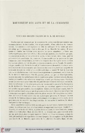 Mouvement des arts et la curiosité