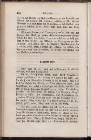 Kriegsereignisse.