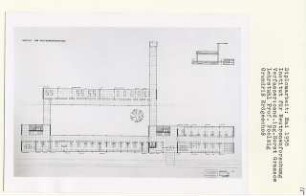 Institut für Neutronenforschung (Diplomarbeit bei Peter Poelzig): Grundriss Erdgeschoss 1:100