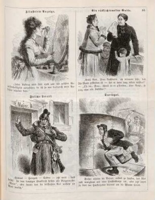 "Illustrirte Anzeige" "Falsche Lesart" "Ein rücksichtvoller Gatte" "Surrogat"