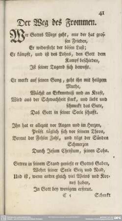 Der Weg des Frommen