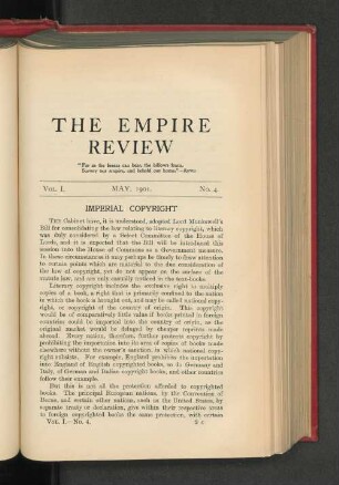 Vol. I. May 1901. No. 4.