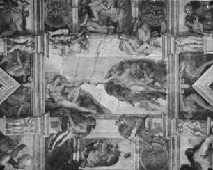Sixtinische Decke — Szenen des Alten Testaments — Erschaffung Adams