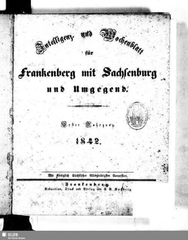 Titelseite einer Zeitung