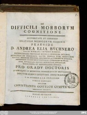 De Difficili Morborvm Cognitione