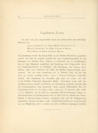 Liquidations-Verein