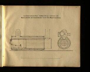 Ausziehbarer Lokomobil-Kessel. Maschinenfabrik und Kesselschmiede von R. Wolf, Magdeburg-Buckau.