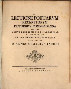 Disp. de lectione poetarum recentiorum pictoribus commendanda