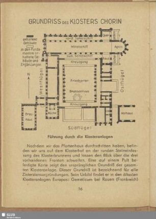 Führung durch die Klosteranlagen