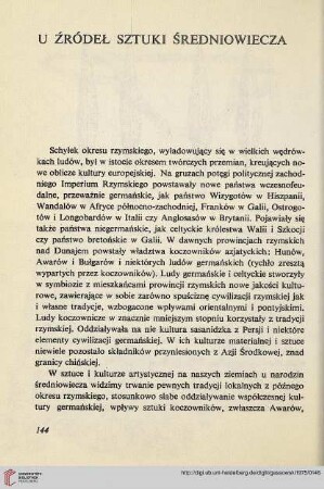U źródeł sztuki średniowiecza