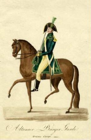 Uniformbild, Bürgergarde von Altona