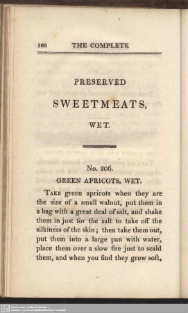 Preserved sweetmeats, wet