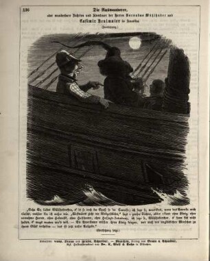 "Die Auswanderer, oder wunderbare Fahrten und Abenteuer der Herren Barnabas Wühlhuber und Casimir Heulmaier in Amerika"