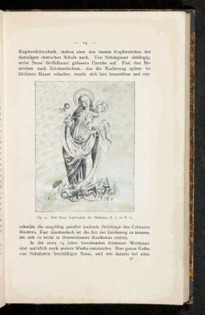 Fig. 9. Veit Stoss, Kupferstich der Madonna, B. 3 - P. 6
