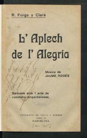 [Dedicatoria escrita a mano]