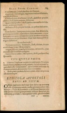 Epistola Apostoli Pauli Ad Titum.