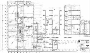 Stuttgart Hbf: Neubau Basagebäude - Heizung / Schnitte Achse 6-7, 3, 7 Nebengeb. Heizung