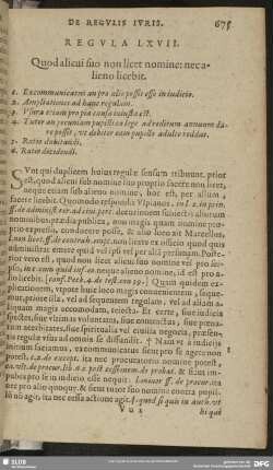 Regula LXVII. Quod alicui suo non lecet nomine: necalieno licebit