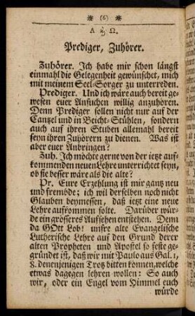 6-109, Prediger, Zuhörer.