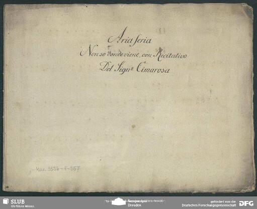 L' Olimpiade. Excerpts - Mus.3556-F-557 : T, b