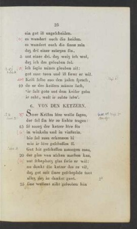6. Von Den Ketzern.