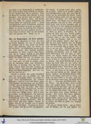 Wie ein Nachtwächter ein Dorf umkehrt.