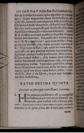 Ratio Decima Quinta. Ducitur ex praecepto correctionis fraternae