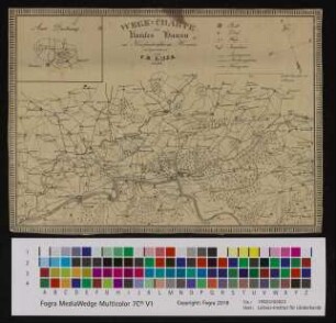 Wege-Charte des Kreises Hanau im Kurfürstenthum Hessen
