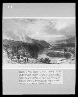 Wanderungen im Norden von England, Band 2 — Bildseite gegenüber Seite 58 — Teesdale, near Winch Bridge, Durham