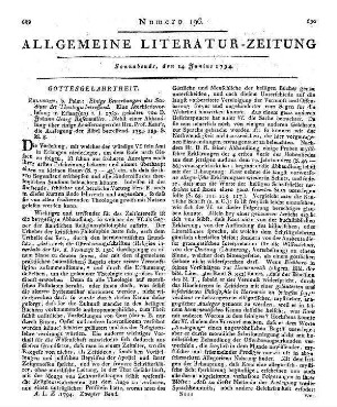 Storr, G. C.: Annotationes quaedam theologicae ad philosophicam Kantii de religione doctrinam. Tübingen: Cotta 1793