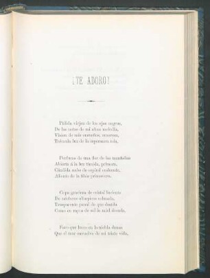 ¡Te adoro!