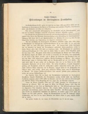 Sechster Abschnitt. Erkrankungen an übertragbaren Krankheiten.