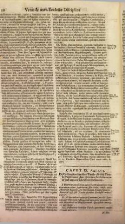 Vetus et nova Ecclesiae Disciplina, 2
