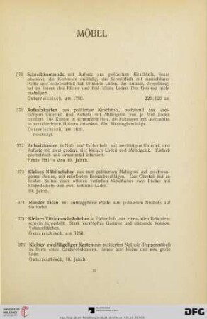 Möbel (Nr. 370-379)