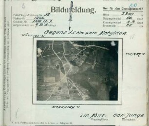 Foto der Gegend westlich von Matyldow (Luftbild)