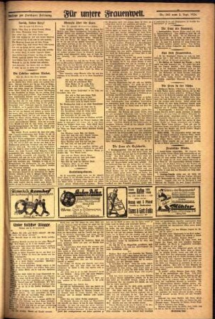 Zweite Ausgabe vom Donnerstag, den 02. September 1926.