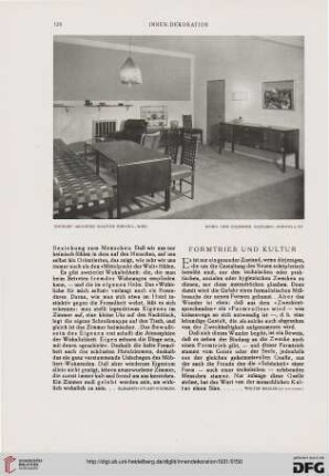 Formtrieb und Kultur