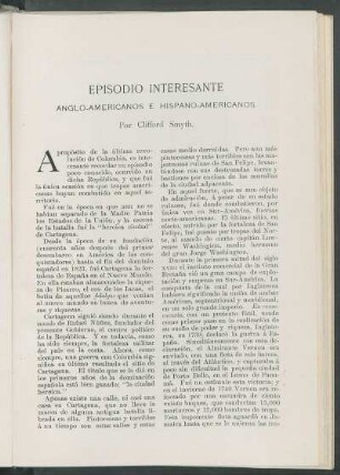 Episodio interesante. Anglo-americanos e hispano-americanos.