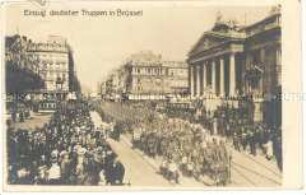 Deutsche Truppen ziehen in Brüssel ein