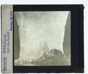 da Vinci, Verkündigung (Florenz Uffizien 00285888) : Landschaft