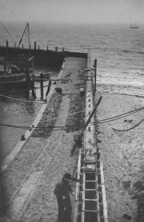 Bau Hafen List auf Sylt/Nordsee