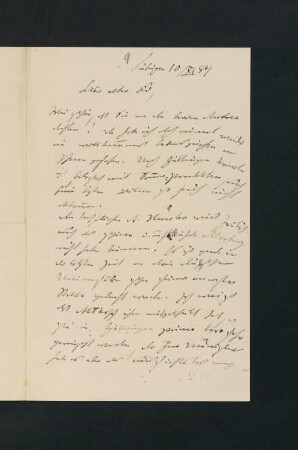 Nr. 9: Brief vom 10. November 1887