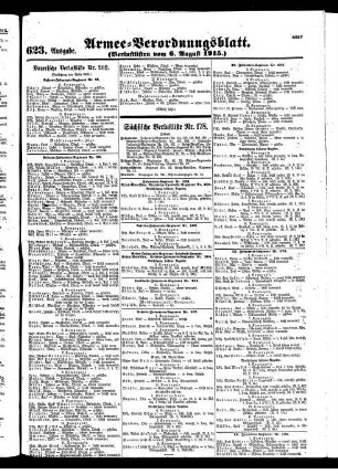 623. Ausgabe. Freitag, 6. August 1915