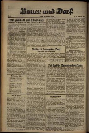 Zweite Ausgabe vom Samstag, den 27. Februar 1937.