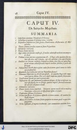 Caput IV. De Subjecto Majestatis.