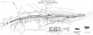 Sigmaringendorf: Empfangsgebäude Verwaltungsgebäude Lageplan,Grundriß EG (Anbau)